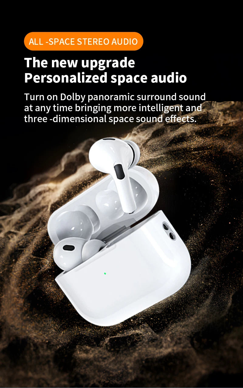 Air Pod Wireless Bluetooth Earphones Long Battery Life and High-Fidelity Stereo Sound Quality Music Earbuds for iPhone