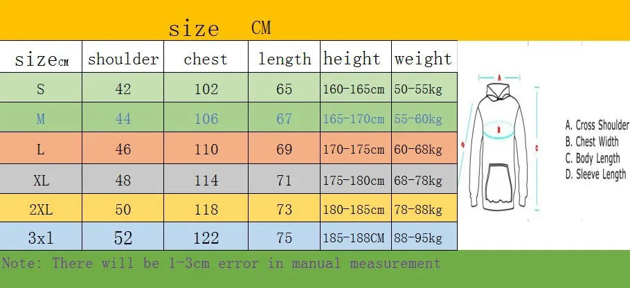 Hoodies men's fashion letter pattern printed sportswear casual Harajuku street wear hooded pullover sportswear