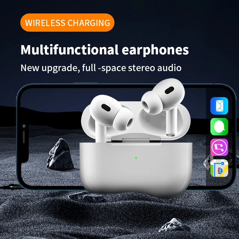 Air Pod Wireless Bluetooth Earphones Long Battery Life and High-Fidelity Stereo Sound Quality Music Earbuds for iPhone